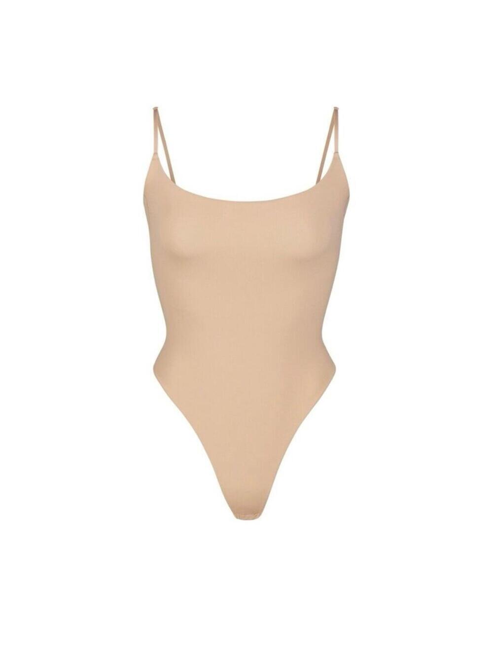 SKIMS shape wear fits everybody cami thong bodysuit spaghetti strap size 3xplus